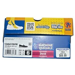 Skechers Hands Free Slip-Ins Women's Empty Shoe Box - Black, Size 6 (124641/NVW)